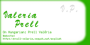 valeria prell business card